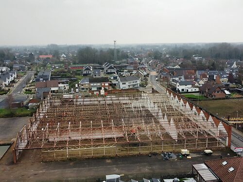 Nieuwbouw KMO-units (vergund) in KMO-park 'De Weverij' te Laarne (Kalken)